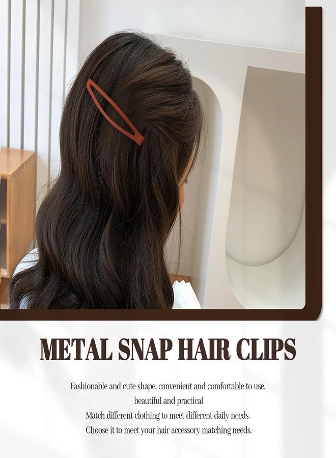 Cptots20 PCS Snap Hair Clips Metal Hair Barrettes for Women Non Slip Barrettes For Thick And Thin Fine Hair,Multi-colored,2.95 x 0.55 Inches. - Image 3